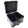 LGP 55L aluminium motorcycle top box with backrest silver

