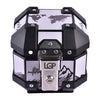 LGP 5L white graphics motorcycle top box aluminum