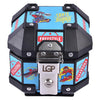 LGP 5L white graphics motorcycle top box aluminum