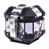 LGP 5L white graphics motorcycle top box aluminum