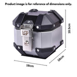 LGP 5L white graphics motorcycle top box aluminum