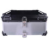 LGP 65L motorcycle top box black aluminum with backrest