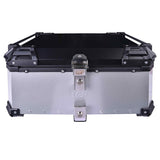 LGP 65L motorcycle top box black aluminum with backrest