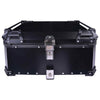 LGP 65L motorcycle top box black aluminum with backrest