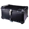 LGP 65L motorcycle top box black aluminum with backrest
