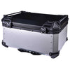 LGP 65L motorcycle top box black aluminum with backrest