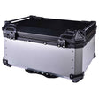LGP 65L motorcycle top box black aluminum with backrest