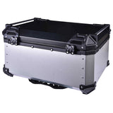 LGP 65L motorcycle top box black aluminum with backrest