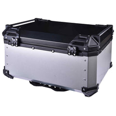LGP 65L motorcycle top box black aluminum with backrest