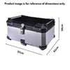 LGP 65L motorcycle top box black aluminum with backrest