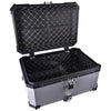 LGP 65L motorcycle top box black aluminum with backrest