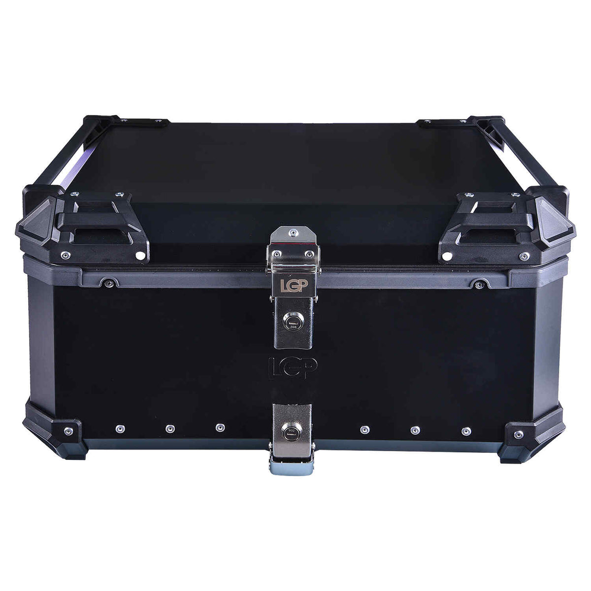 LGP 80L motorcycle top box plane design black aluminum