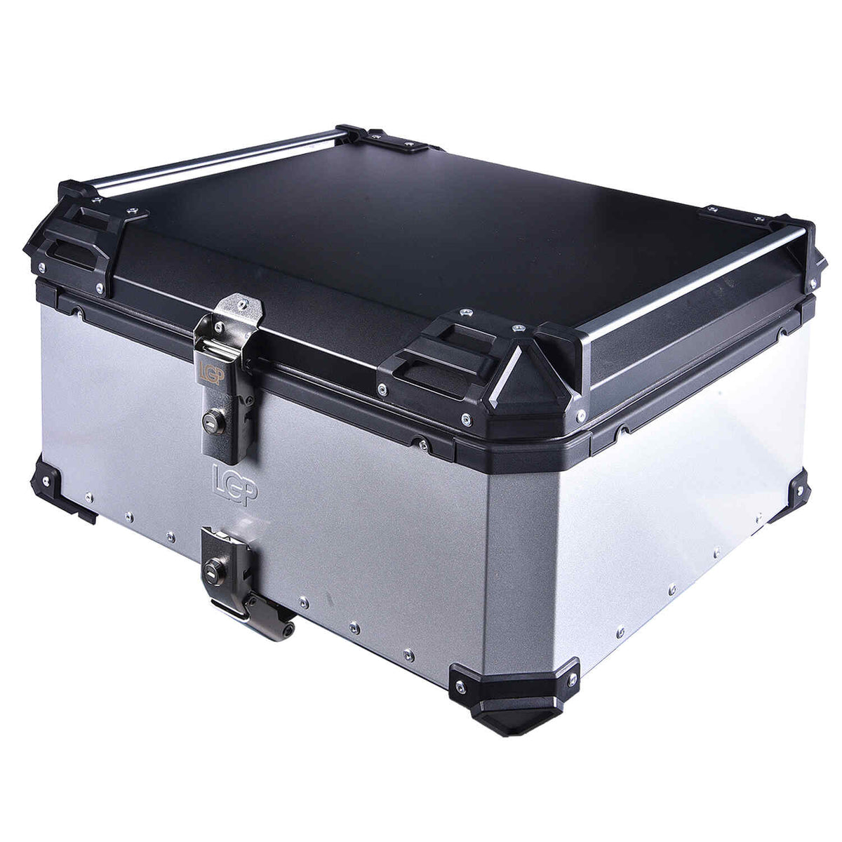 LGP 80L motorcycle top box plane design black aluminum