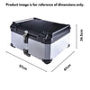 LGP 80L motorcycle top box plane design black aluminum