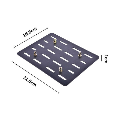 LGP 10L motorcycle top box carrier plate black