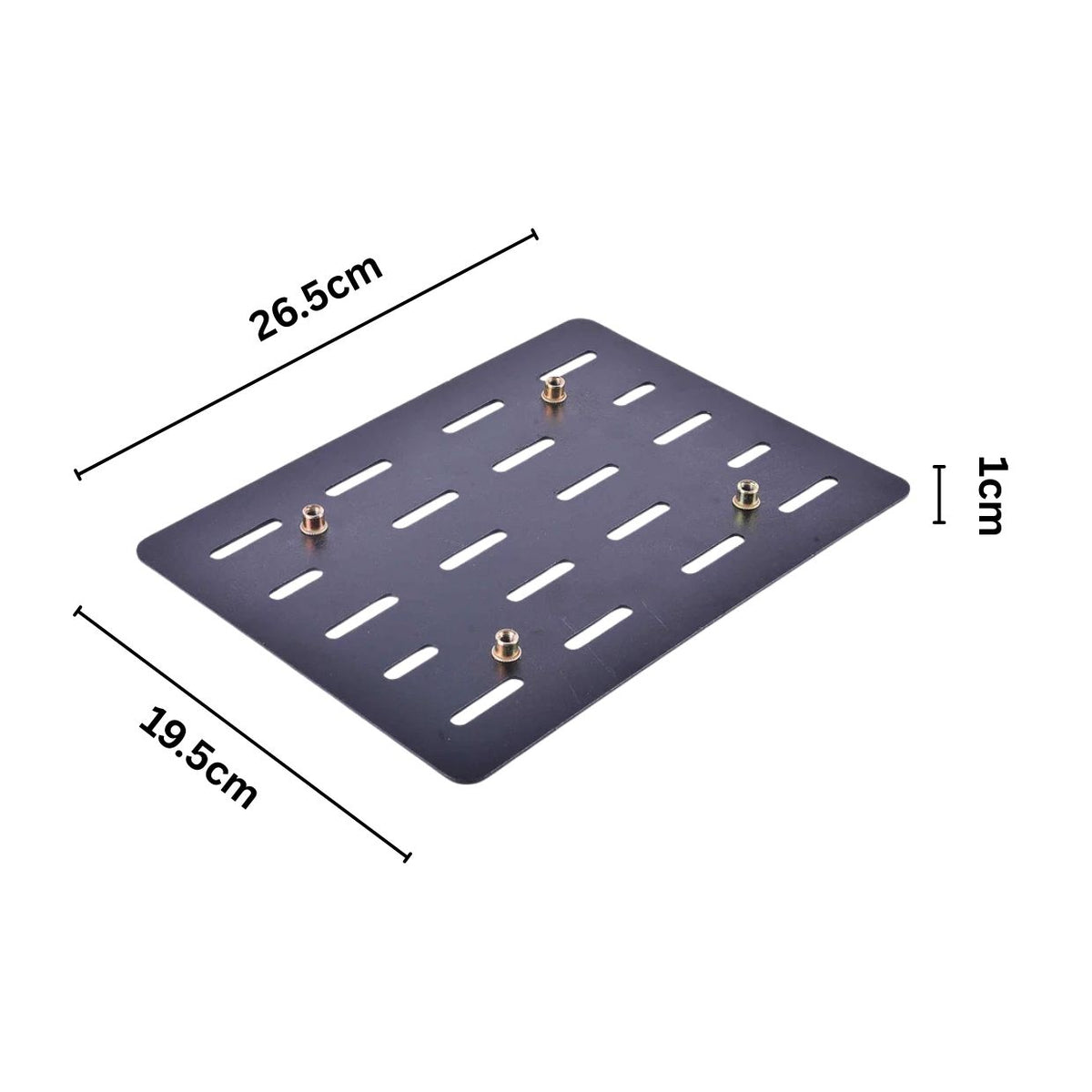 LGP 15L motorcycle top box carrier plate black