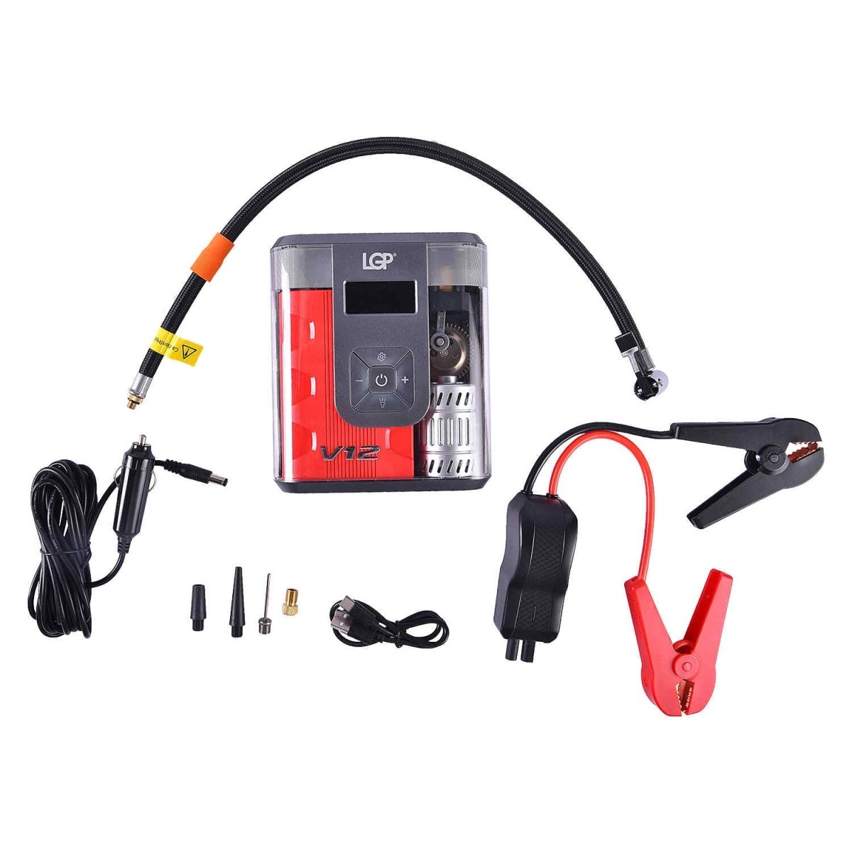 LGP V12 tyre inflator and jump starter 12000mAh

