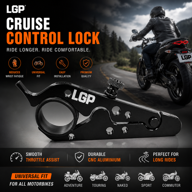 LGP motorcycle cruise control lock for all bikes
