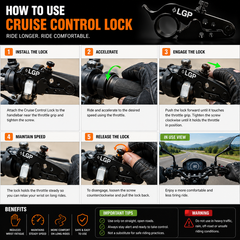 LGP motorcycle cruise control lock for all bikes