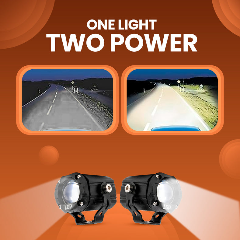 LGP DK150S 70W LED motorcycle spotlight with 7200 lumens auxiliary driving light