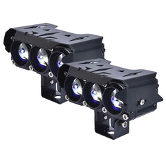 LGP DK300 Projector Fog Lamp Triple Lens 8000LM | Dual Color Yellow & White | 80W Universal Bike Spotlight