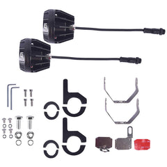 LGP DK330 Spotlight 60W 7500LM | Dual Color Yellow & White | Waterproof Bike Fog Lamp