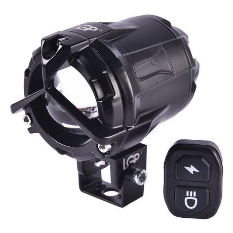 LGP DK350 spotlight 60W dual color yellow white with wireless control for motorcycles