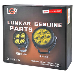LGP DK40 4 LED 50W Motorcycle Fog Lamp | Compact High Power Auxiliary Light | Universal Fit