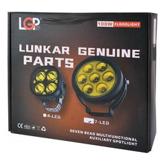 LGP DK70 7 LED 100W Motorcycle Fog Lamp | High Power Auxiliary Light | Universal Fit