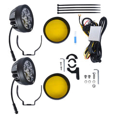 LGP DK70 7 LED 100W Motorcycle Fog Lamp | High Power Auxiliary Light | Universal Fit