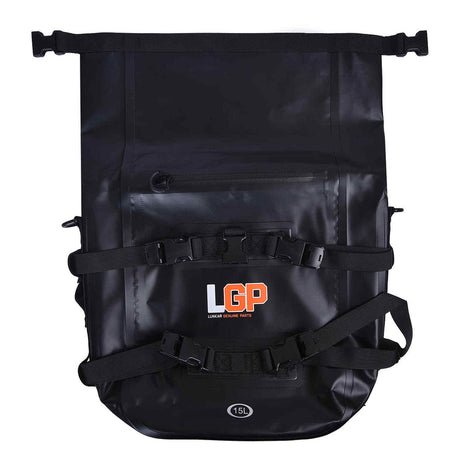 LGP 15L TPU motorcycle bumper bag mounted on bike handlebar