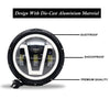 LIU HJG 7 Inch Round Harley Led Headlight Compatible with Jeep Thar, Harley Davidson & Royal Enfield (DC12-80V, 90W)