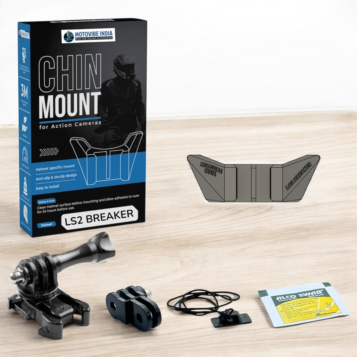 LS2 FF390 Breaker chin mount for GoPro camera