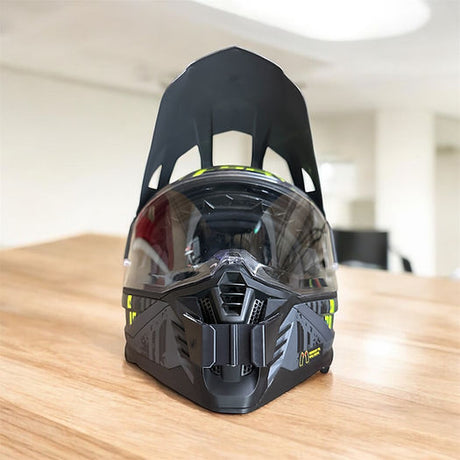 LS2 Pioneer 2 MX436 helmet chin mount installed for GoPro POV footage