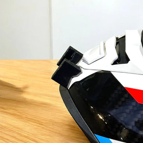 LS2 Storm 1 helmet chin mount installed for GoPro POV riding footage