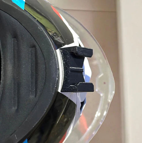 LS2 Storm 1 helmet chin mount installed for GoPro POV riding footage