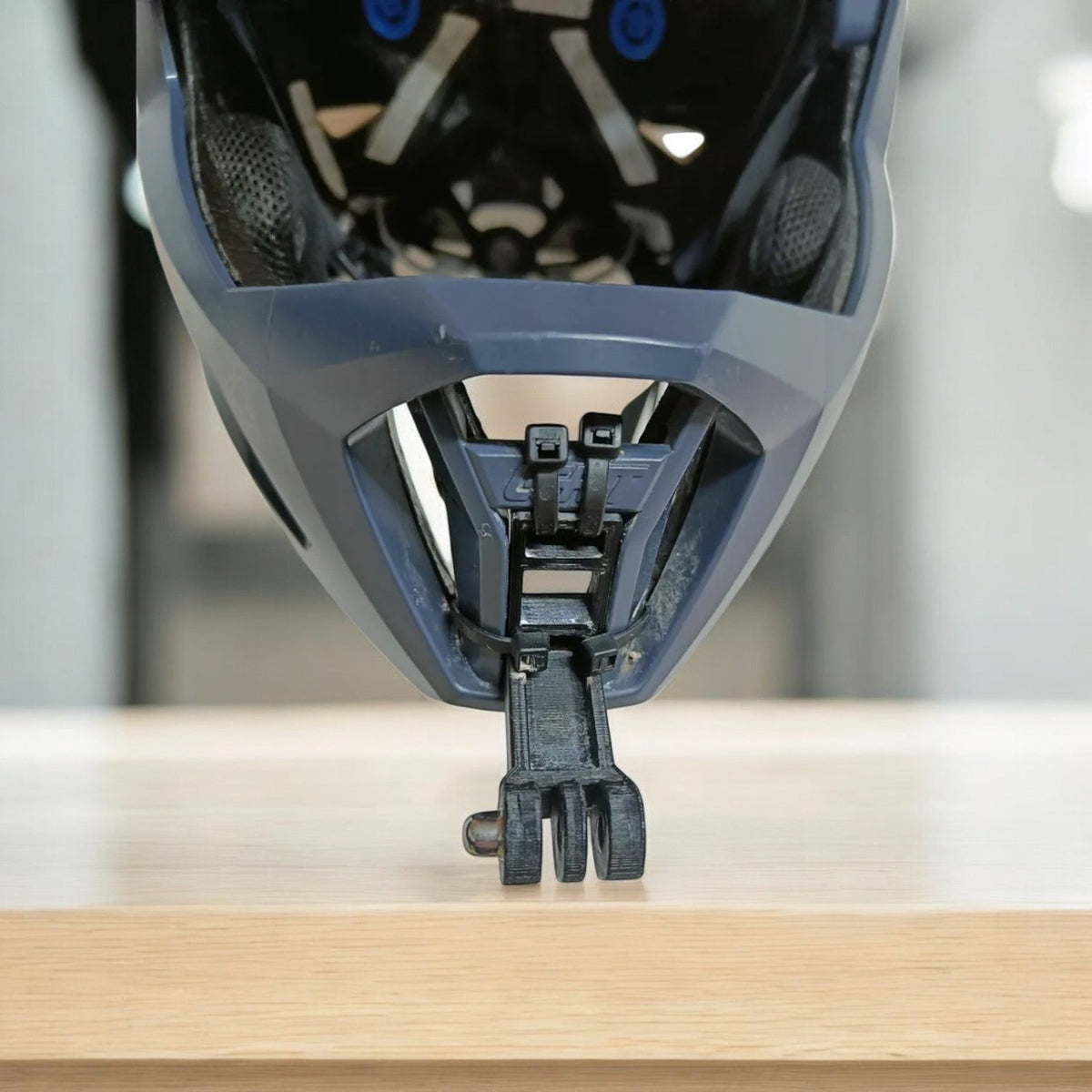 Leatt Enduro 3.0 helmet chin mount installed for GoPro trail riding footage