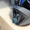 Leatt Enduro 4.0 helmet chin mount installed for GoPro trail riding footage
