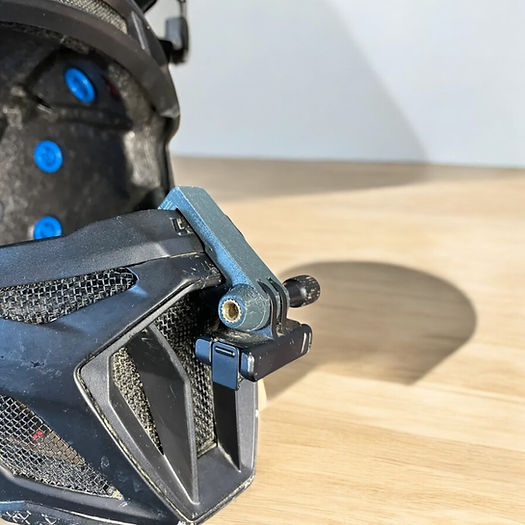 Leatt Gravity 8.0 helmet chin mount installed for GoPro downhill POV footage