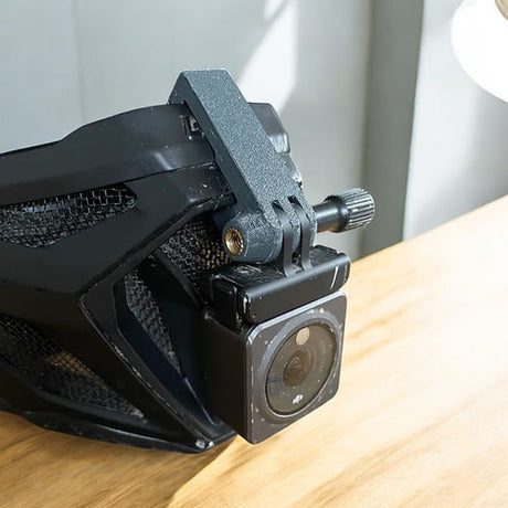 Leatt Gravity 8.0 helmet chin mount installed for GoPro downhill POV footage