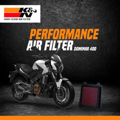 K&N air filter for Bajaj Dominar 400 high performance filter