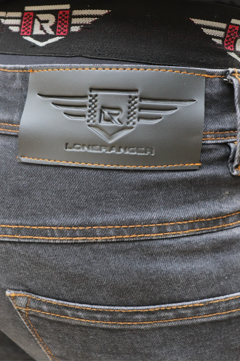 LoneRanger TRIBE dark grey motorcycle riding jeans

