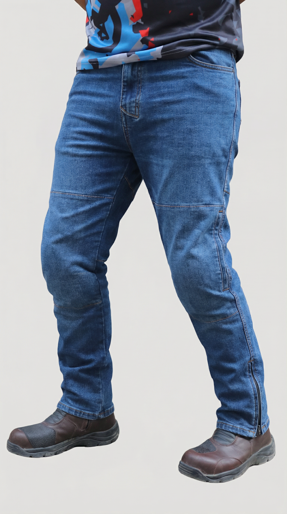 LoneRanger TRIBE dark grey motorcycle riding jeans

