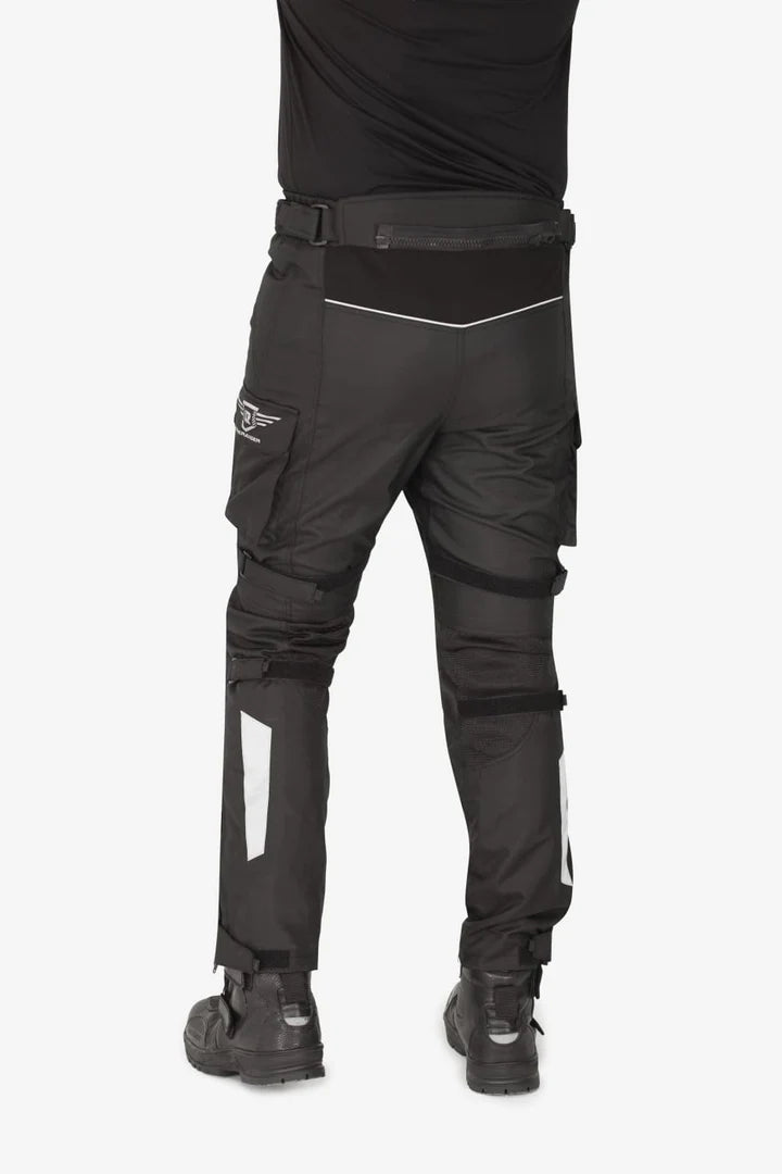 Lone Ranger Trotter Black Motorcycle Riding Trousers with Level 2 Armor and Tailbone Protector