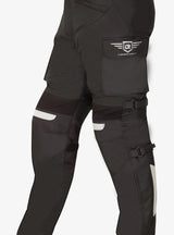 Lone Ranger Trotter Black Motorcycle Riding Trousers with Level 2 Armor and Tailbone Protector