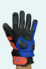 Lone Ranger Viking Leather Motorcycle Riding Gloves with Knox SPS Palm Sliders