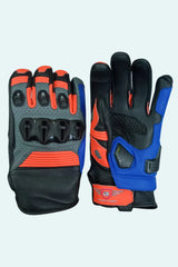 Lone Ranger Viking Leather Motorcycle Riding Gloves with Knox SPS Palm Sliders