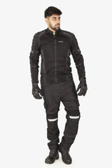 Lone Ranger Viking Leather Motorcycle Riding Gloves with Knox SPS Palm Sliders