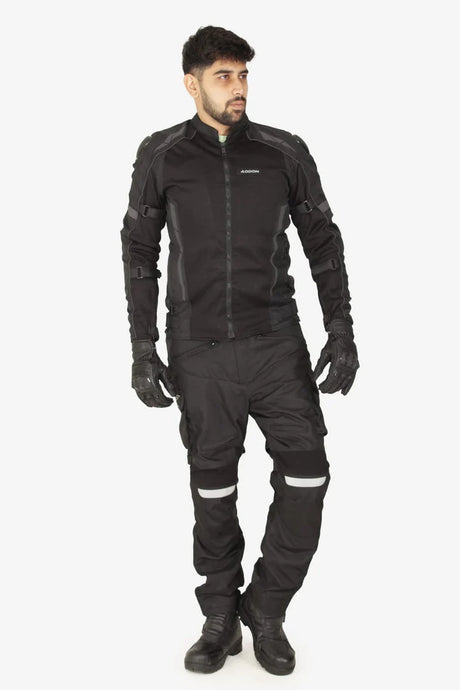 Lone Ranger Viking Leather Motorcycle Riding Gloves with Knox SPS Palm Sliders