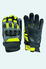 Lone Ranger Viking Leather Motorcycle Riding Gloves with Knox SPS Palm Sliders